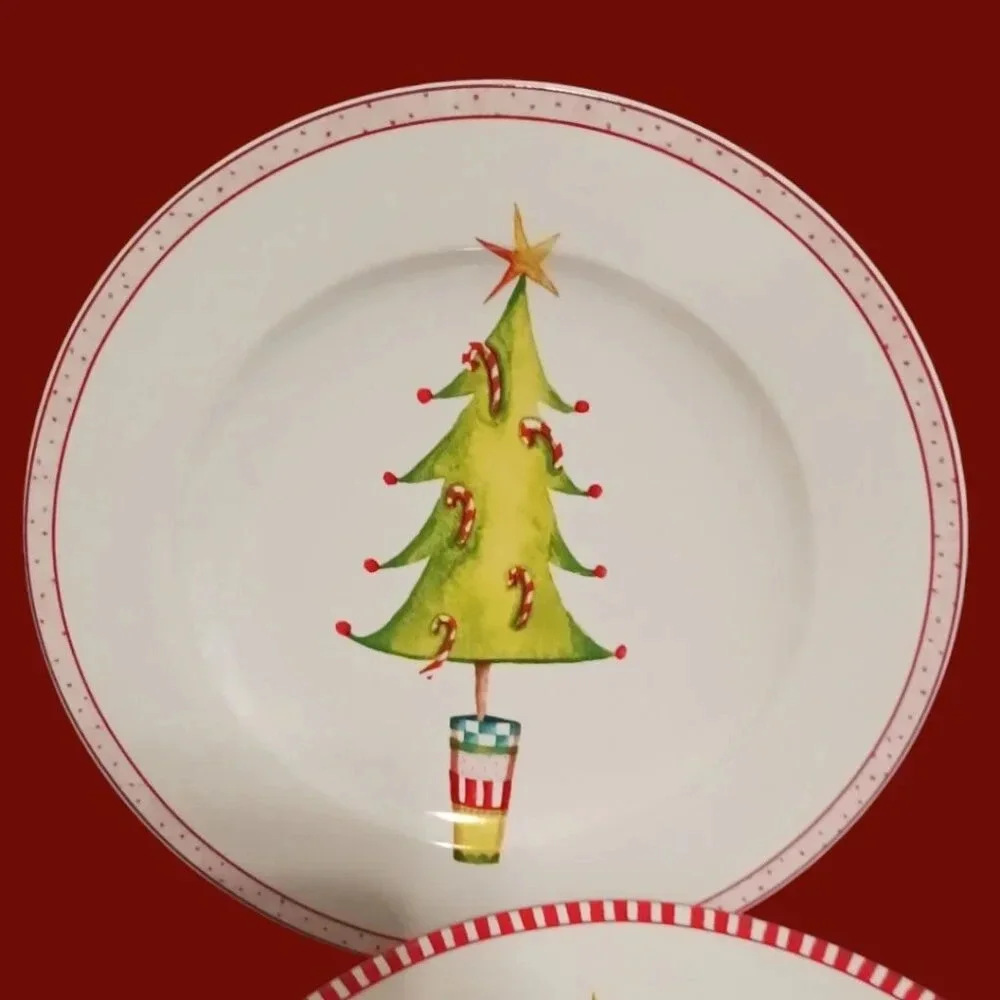 Oneida Jubilee set of 6 Stoneware Salad/Dessert Plates & Mugs